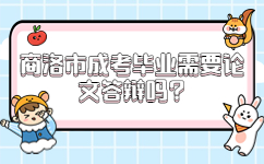 商洛市成考毕业需要论文答辩吗