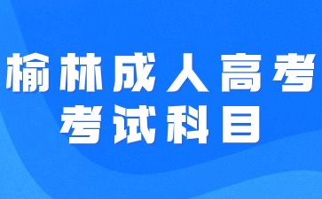 2024年榆林成人高考有哪些考试科目？