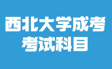 2024年西北大学成人高考考试要考几门科目？